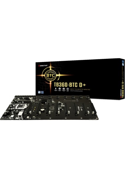 Bıostar Biostar TB360-BTC D+ LGA1151 Sodımm Ddr4 8li Ekran 6pin Psu Girişli Mining Anakart
