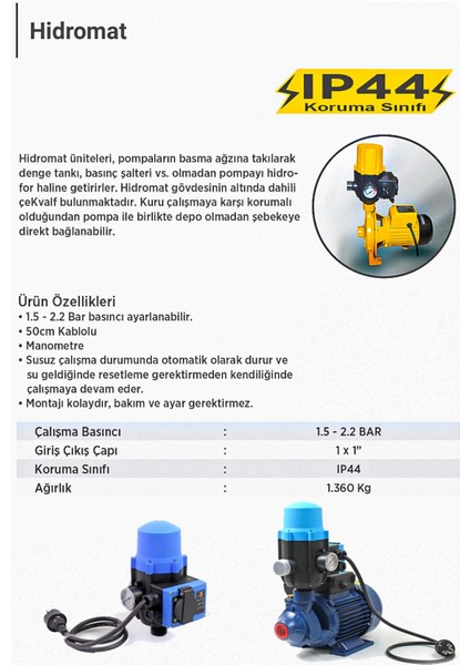 Dsk - 2 Hidromat Seviye Kontrol Cihazı Su Motorunu Otomatik Yapar  Ibeltech