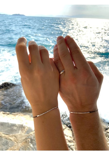 Mors Alfabesi Bileklik - 2'li Gümüş Renk + (1 Adet Hediye Bileklik) modelleri