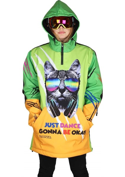 Cool Cat Yeşil Bayan Snowboard ve Kayak Montu