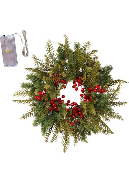 Akçaağaç Yaprağı Noel Çelenk Ön Kapı Dekor (Yurt Dışından)