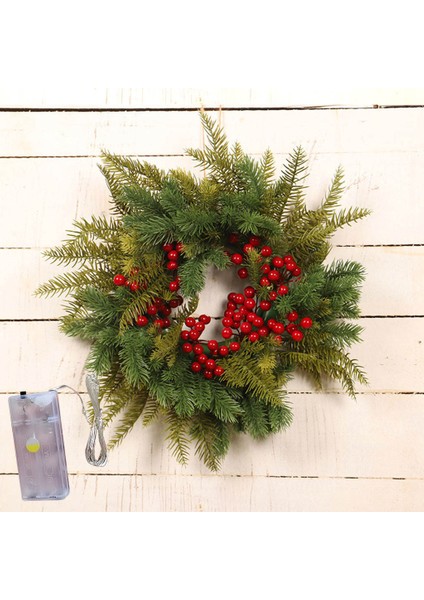 Akçaağaç Yaprağı Noel Çelenk Ön Kapı Dekor (Yurt Dışından)