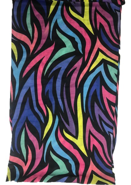 6513 Desenli Bandana Renkli