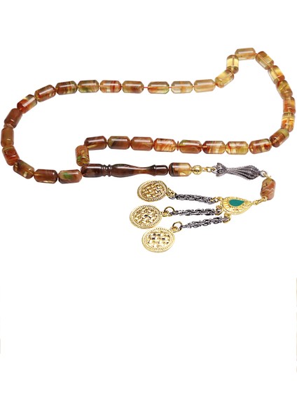 Renk Hareli Kapsül Kesim Sıkma Kehribar Tesbih modelleri