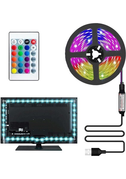 CT-4566 Tv Arkası Ambiyans Rgb LED Seti 3 Metre