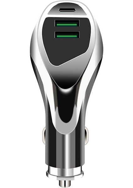 Wlx-K1 Qc3.0 Çift USB + Tip-C Üçlü Araç Şarj Cihazı (Yurt Dışından)