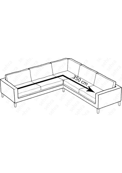 Bürümcük L Köşe Koltuk Örtüsü, Lastıkli, Standart fiyatları