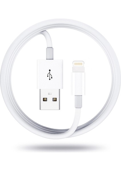 Qc3.0 Çift USB Araç Şarj + 8 Pin Hızlı Şarj Hattı Araç Şarj Seti-Beyaz (Yurt Dışından) modelleri