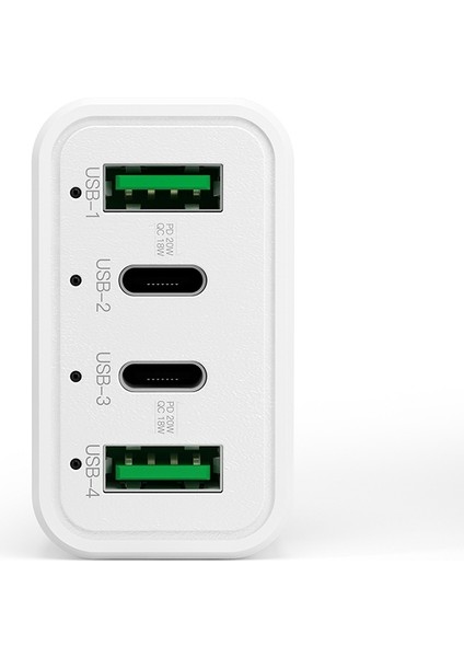 WLX-K26 40W Çift Pd + Dual Qc Çok Fonksiyonlu Araç Şarj Cihazı-Beyaz (Yurt Dışından) modelleri