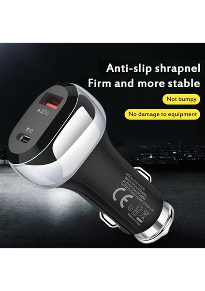 YSY-312PD Pd 20W 18 W USB Arabirimi 38W Yüksek Güçlü Araç Şarj Cihazı-Beyaz (Yurt Dışından) fiyatları