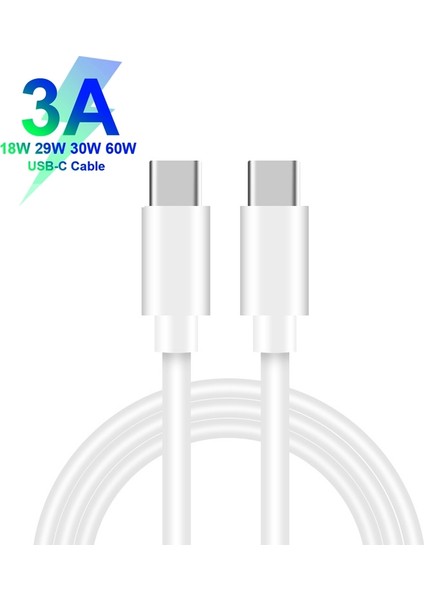 P21 Pd 20W 18W Usb-C / Tip-C ile Usb-C / Tip-C Veri Kablosu Set ile USB Hızlı Araç Şarj Cihazı-Beyaz (Yurt Dışından) fiyatları