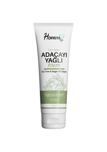 Homm Life Çay Ağacı Adaçayı Yağlı Krem 75 ml