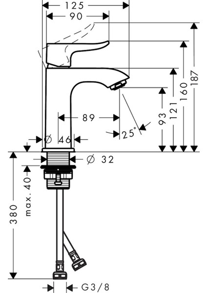 31080000 Hg Metris Tek Kol. LB,110