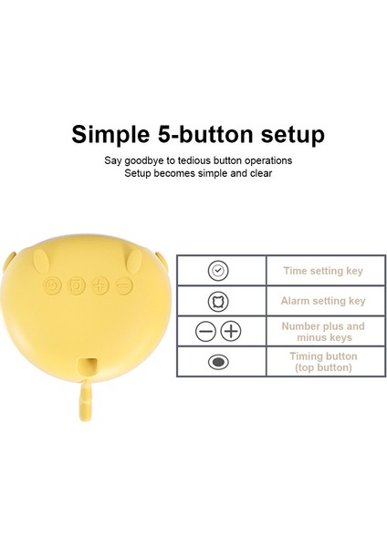 Yaratıcı Karikatür Elf Büyük Ekran Başucu Çalar Saat-Tilki (Yurt Dışından) modelleri