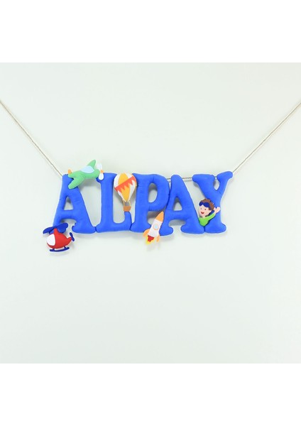 Alpay Isimli Bebek Kapı Süsü
