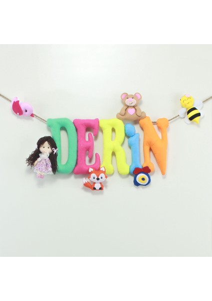 Derin Isimli Bebek Kapı Süsü