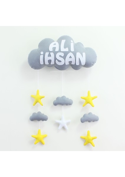 Ali Ihsan Isimli Bulutlu Bebek Kapı Süsü
