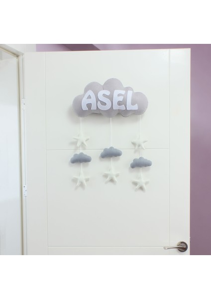 Asel Isimli Bulutlu Bebek Kapı Süsü fiyatları