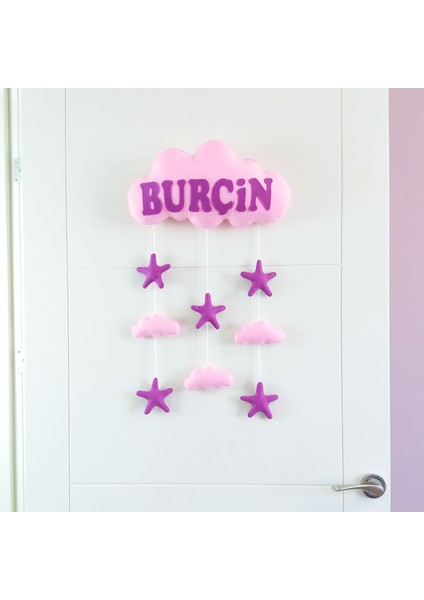 Burçin Isimli Bulutlu Bebek Kapı Süsü fiyatları
