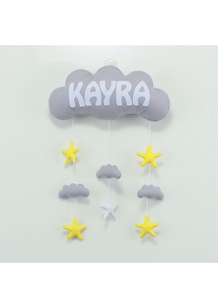 Kayra Isimli Bulutlu Bebek Kapı Süsü