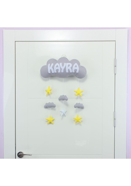 Kayra Isimli Bulutlu Bebek Kapı Süsü fiyatları