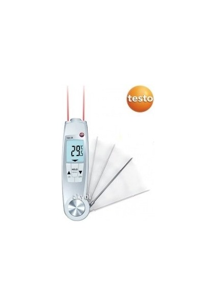 104-IR Hem Lazerli Hem Problu Gıda Termometresi