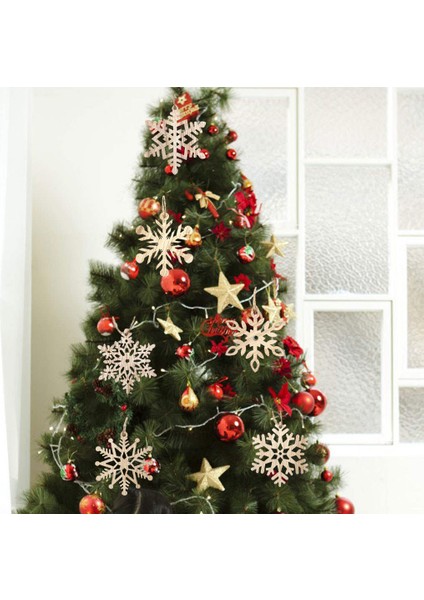 F Fityle Kar Tanesi Kolye Etiketler El Sanatları Noel Ağacı Parti Noel Ev Için Asılı Retro Retro Renk (Yurt Dışından) fırsatları