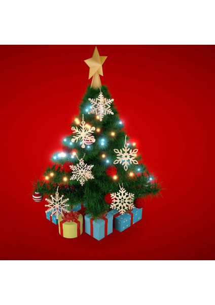 F Fityle Kar Tanesi Kolye Etiketler El Sanatları Noel Ağacı Parti Noel Ev Için Asılı Retro Retro Renk (Yurt Dışından) indirimleri