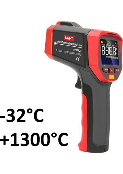 Unit UT303C+ Kızılötesi Infrared Lazer Termometre