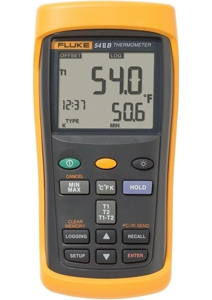 54 Iı Çift Girisli Dijital Termometre 60Hz