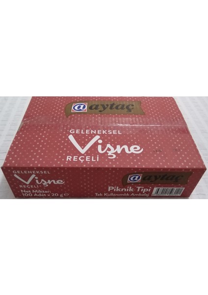 Piknik Tipi Geleneksel Vişne Reçeli 20 gr X100 fiyatları