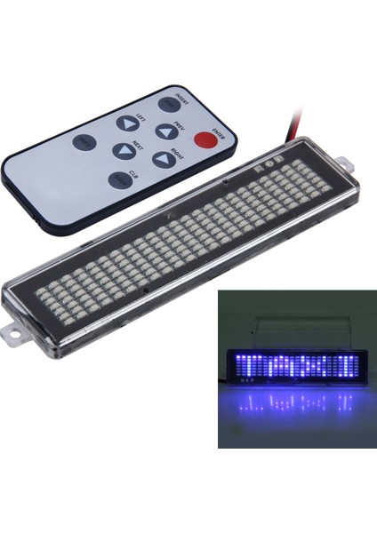 Araba LED Kaydırma Ekran Kartı Mavi Işık (Yurt Dışından)