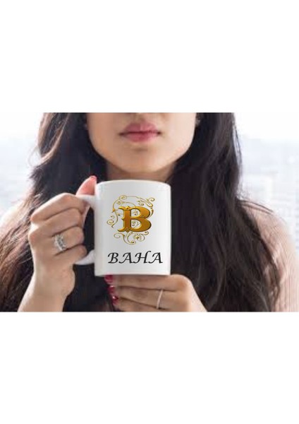 Bas Harfli Kupa Bardak