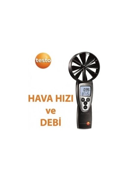 417 Rüzgar Ölçer Anemometre Rüzgar Hızı, Debi ve Sıcaklık Ölçer