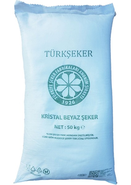 Toz Kristal Şeker 50 kg