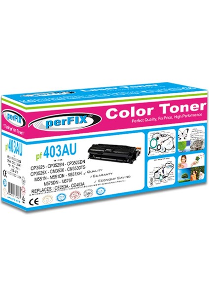 Pf CE403AU-CE253A-KIRMIZI Unıversal 507A-504A Toner 6k