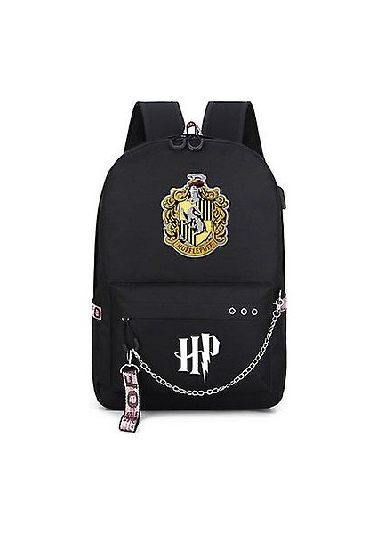 Harry Potter Rozeti Hogwarts Çocuk Sırt Çantası 44 cm Siyah