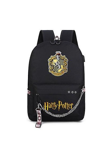 Harry Potter Rozeti Hogwarts Çocuk Sırt Çantası 44 cm Siyah