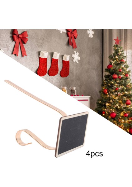 4 Adet Noel Çorap Tutucu (Yurt Dışından)