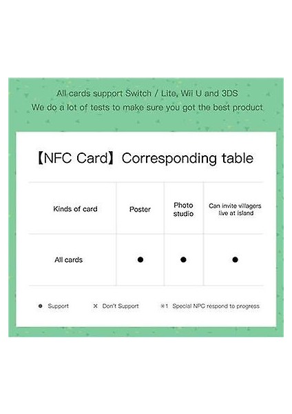 Nintendo Anahtarı ile Uyumlu Hayvan Geçişi Için Nfc Oyun Kartı Amiibo / Switch Lite / Wii U(Yurt Dışından)