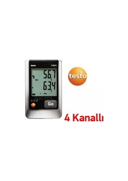 176T4 Sıcaklık Kayıt Cihazı 4 Kanallı