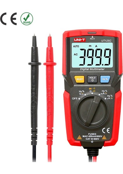 UT125C Cep Tipi Dijital Multimetre
