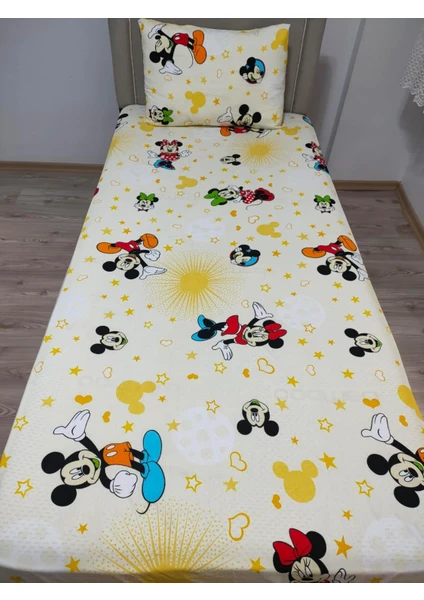 Tek Kişilik Ara Beden 120 x 200 cm Ranforce Lastikli Çarşaf Takımı