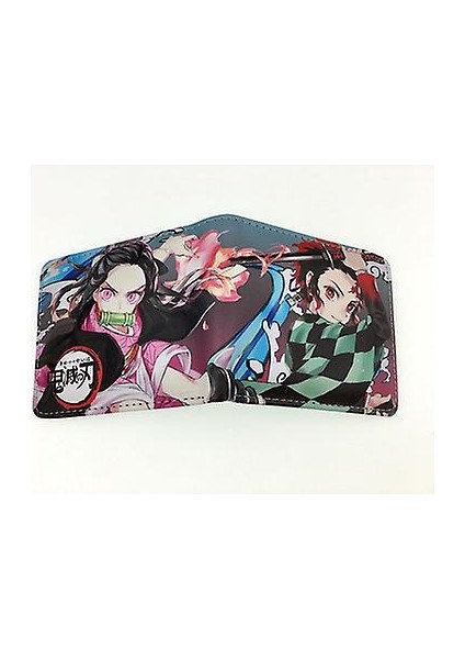 Pu Deri Cüzdan Demon Slayer -Multicolor