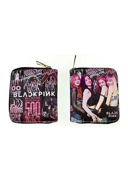 Pu Deri Cüzdan Blackpink Temalı - Çok Renkli (Yurt Dışından)