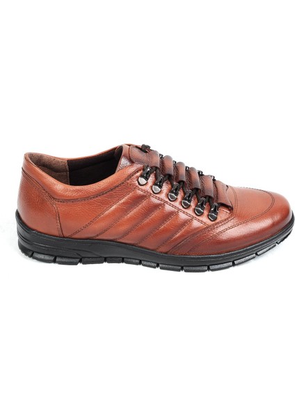 M197 Taba %100 Deri Günlük Erkek Ayakkabı