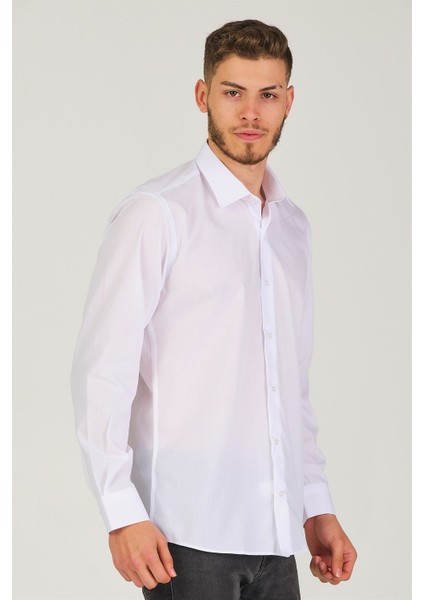 G726 Dewberry Erkek Gömlek-Kar Beyaz fırsatları