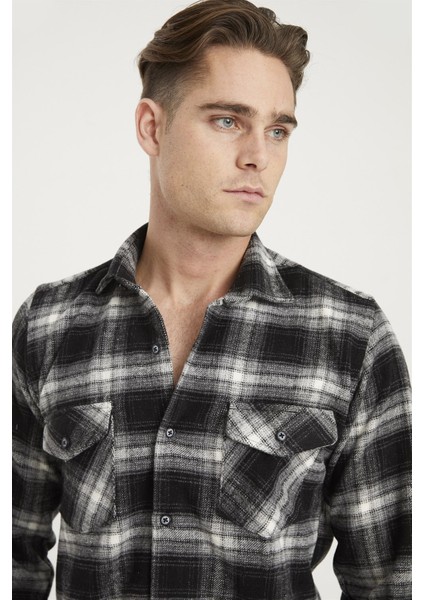 G697 Dewberry Erkek Gömlek-Siyah fırsatları