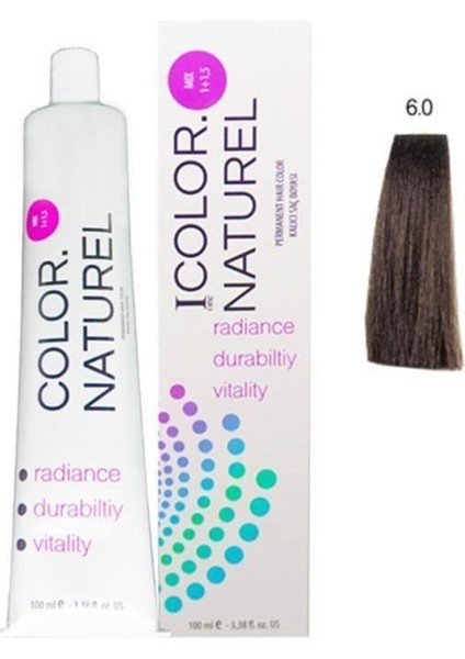 Color Naturel 6.b Color NATUREL100 ml Boya Koyu Kumral Bej