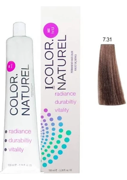 Color Naturel 7.31 Color Naturel 100ML Boya Altın Kumral